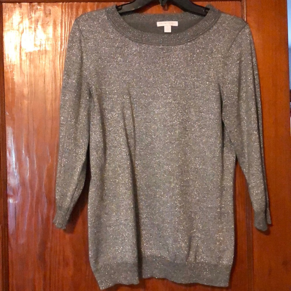 New York and co sparkly gray sweater